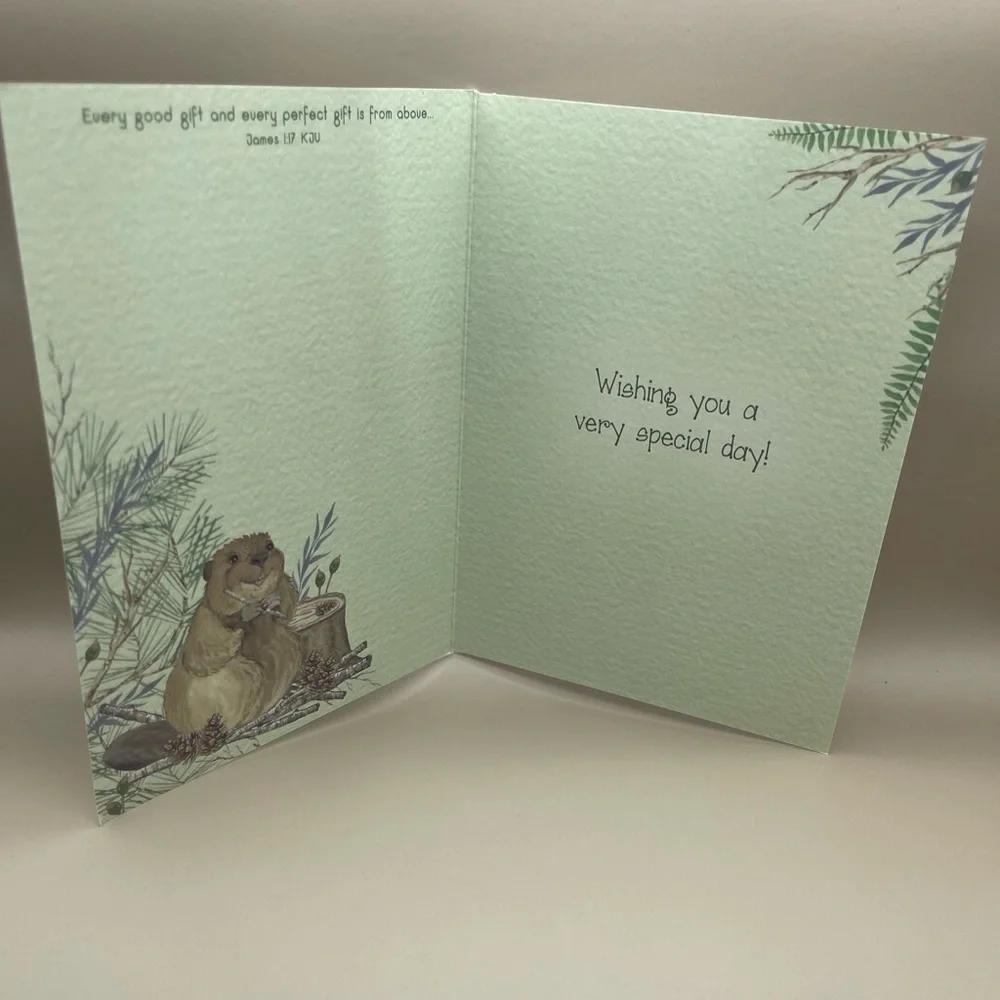 Beaver Birthday Greeting Card, New, For Bundles Only 🦫